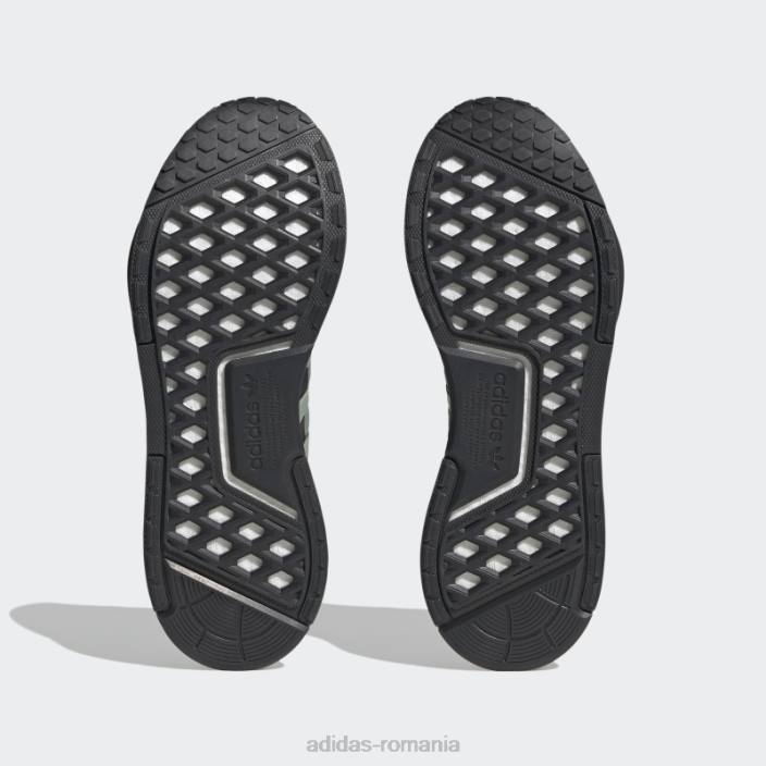 Adidas pantofi nmd-v3 verde argintiu bărbați verde argintiu/carbon/gri 2JBN1367