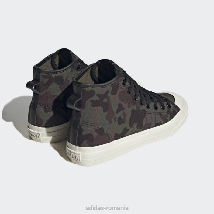 Adidas pantofi olive nizza hi rf bărbați măsliniu/negru 2JBN4726