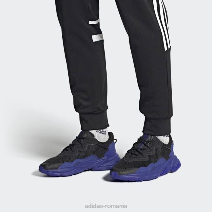 Adidas pantofi ozweego negri bărbați negru/albastru 2JBN4622