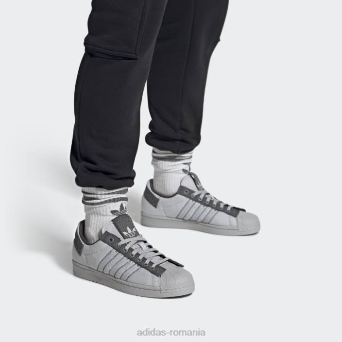 Adidas pantofi parley superstar gri bărbați gri 2JBN4498