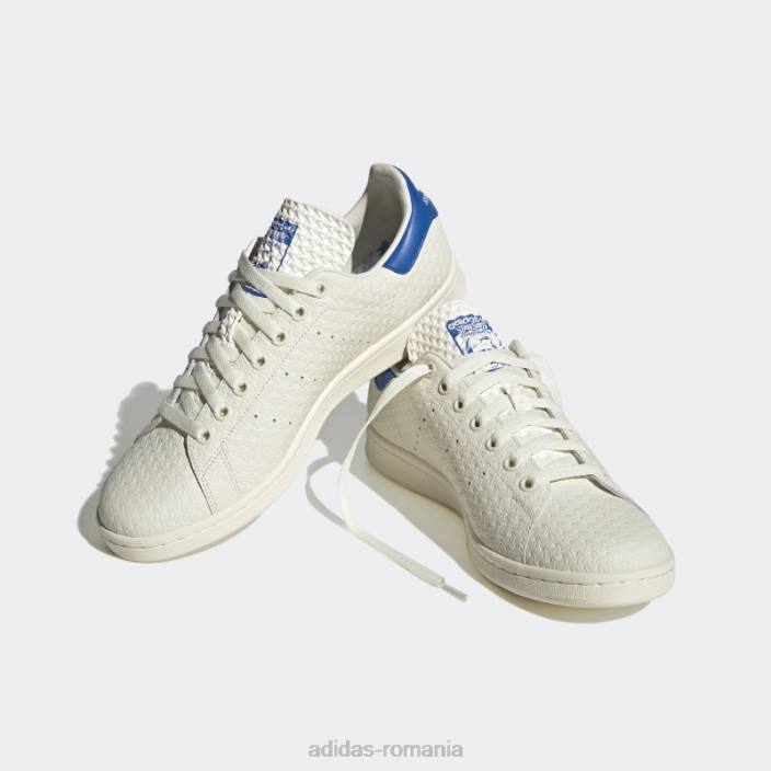 Adidas pantofi stan smith albi moda bărbați pasăre albă/albastru 2JBN4086