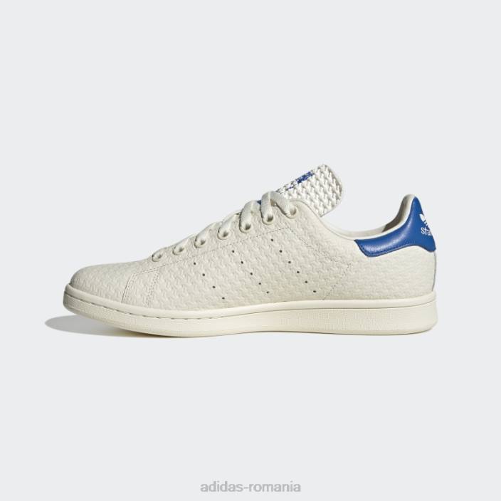 Adidas pantofi stan smith albi moda bărbați pasăre albă/albastru 2JBN4086
