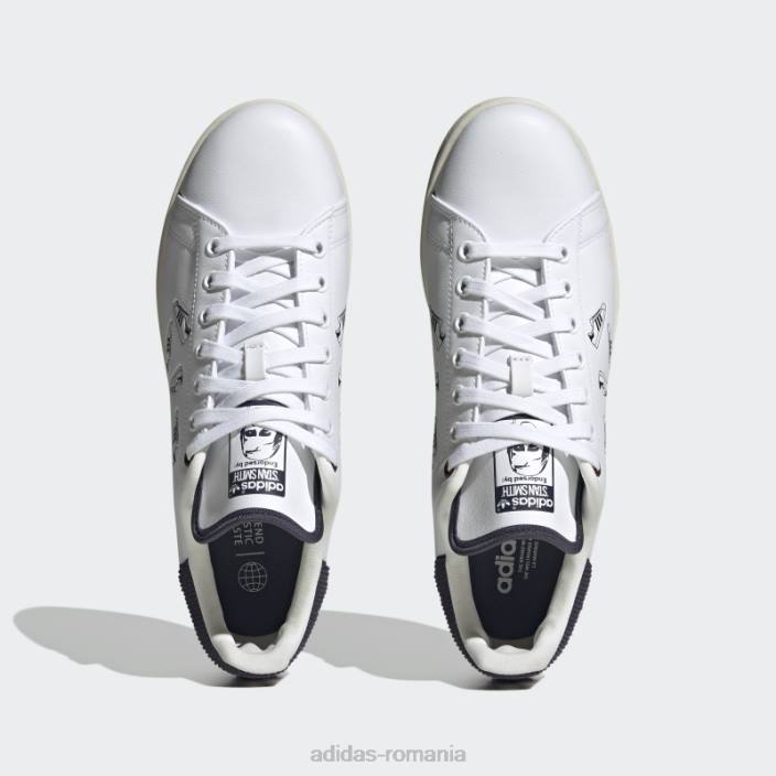 Adidas pantofi stan smith bleumarin bărbați alb/marinier 2JBN4549