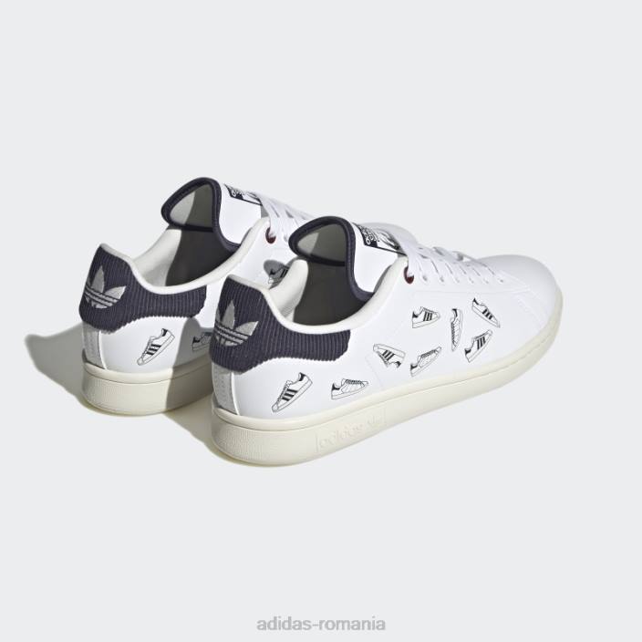 Adidas pantofi stan smith bleumarin bărbați alb/marinier 2JBN4549