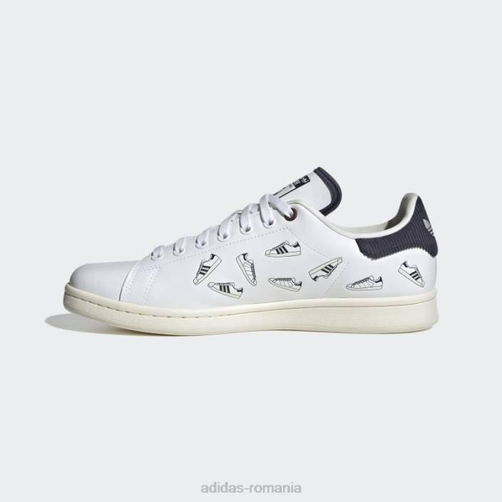 Adidas pantofi stan smith bleumarin bărbați alb/marinier 2JBN4549