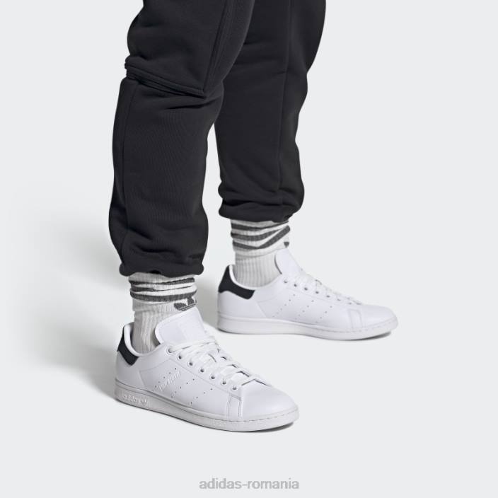 Adidas pantofi stan smith fierbinți albi bărbați alb negru 2JBN1372