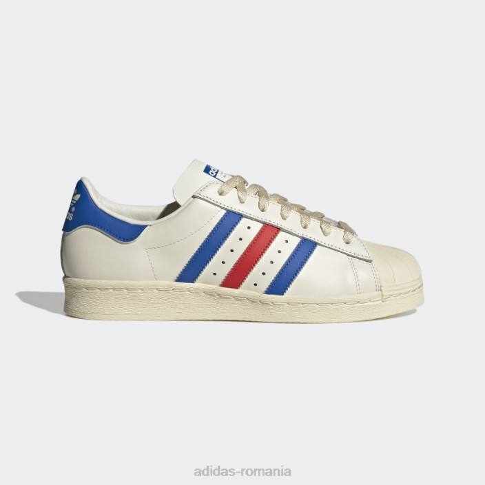 Adidas pantofi superstar 82 albastru zori bărbați alb/albastru zori/rosu 2JBN4176