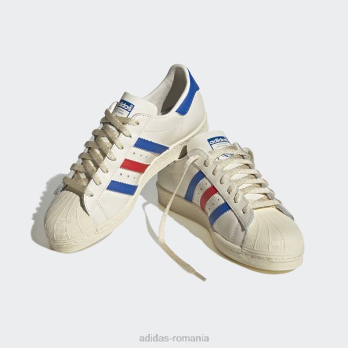 Adidas pantofi superstar 82 albastru zori bărbați alb/albastru zori/rosu 2JBN4176