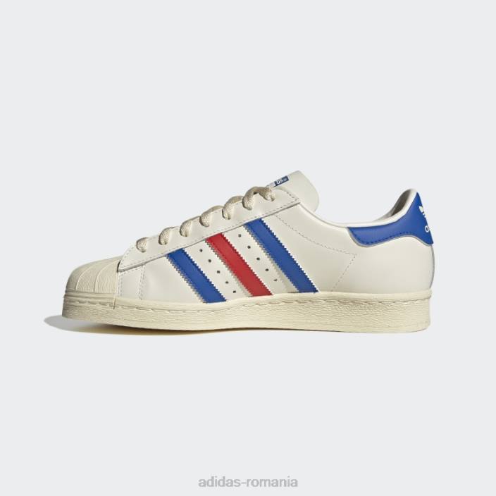 Adidas pantofi superstar 82 albastru zori bărbați alb/albastru zori/rosu 2JBN4176
