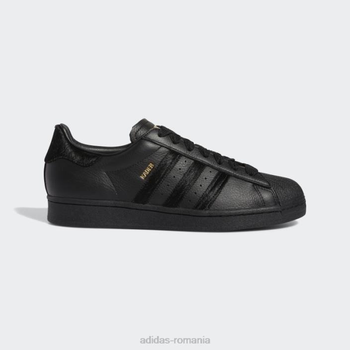 Adidas pantofi superstar adv x kader negri adidas bărbați negru/auriu metalic 2JBN4476