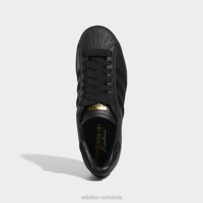 Adidas pantofi superstar adv x kader negri adidas bărbați negru/auriu metalic 2JBN4476