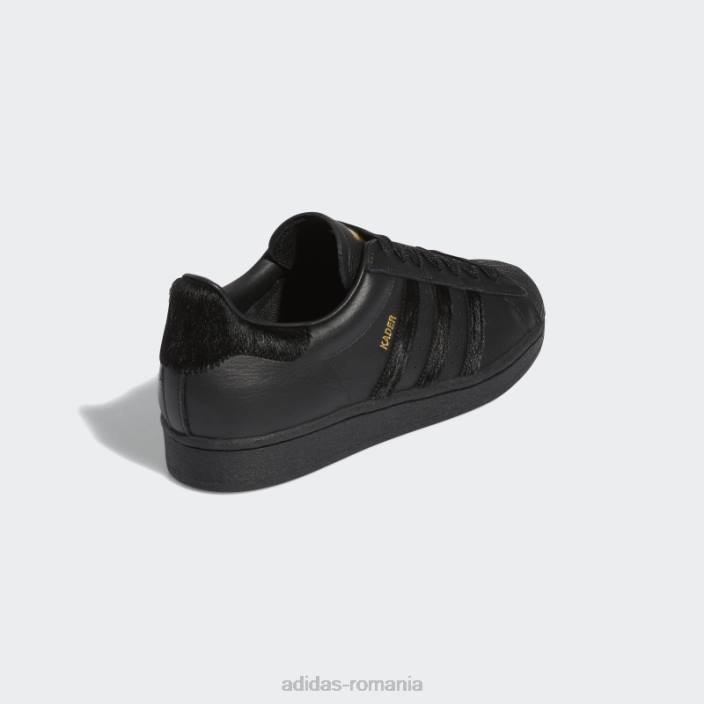 Adidas pantofi superstar adv x kader negri adidas bărbați negru/auriu metalic 2JBN4476