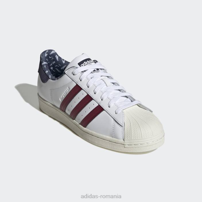 Adidas pantofi superstar bleumarin bărbați alb/visiniu/marin 2JBN4552