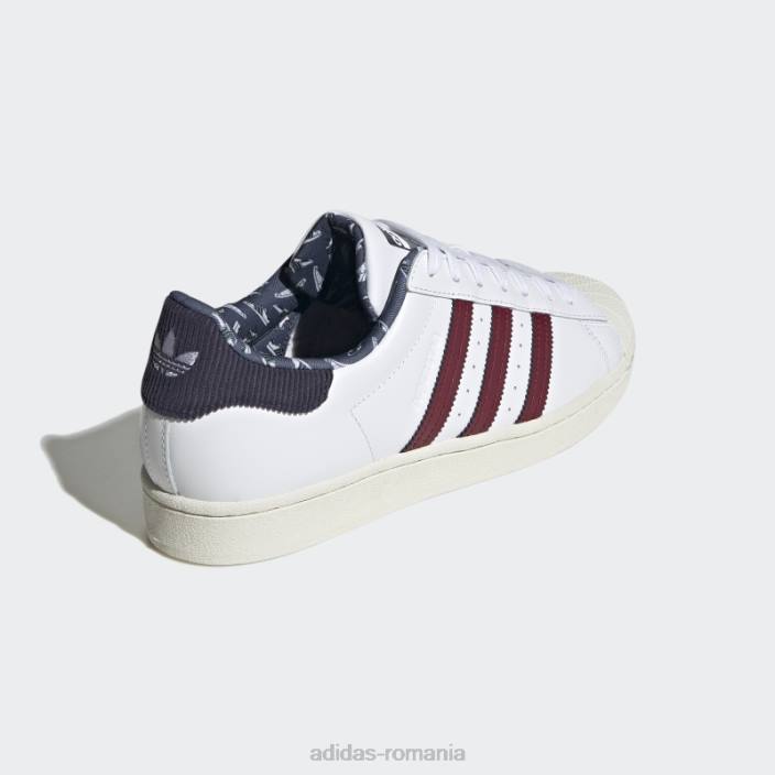 Adidas pantofi superstar bleumarin bărbați alb/visiniu/marin 2JBN4552