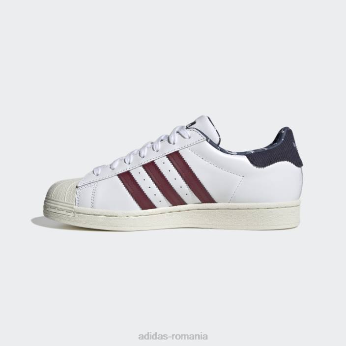 Adidas pantofi superstar bleumarin bărbați alb/visiniu/marin 2JBN4552