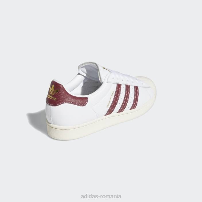 Adidas pantofi superstar cu folie de aur bărbați folie albă/visiniu/aurie 2JBN4118
