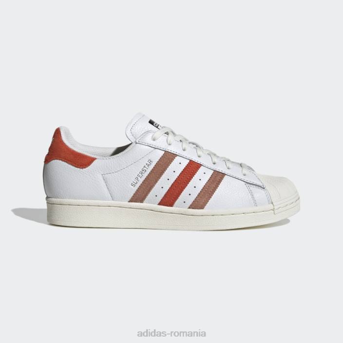 Adidas pantofi superstar de lut bărbați alb/rosu/argila 2JBN3891