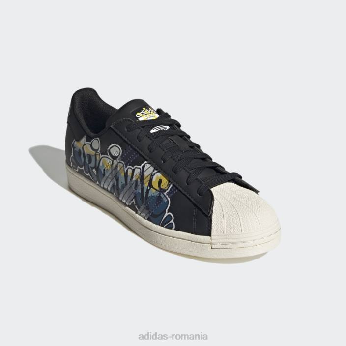 Adidas pantofi superstar fierbinți negru/alb bărbați alb negru 2JBN650