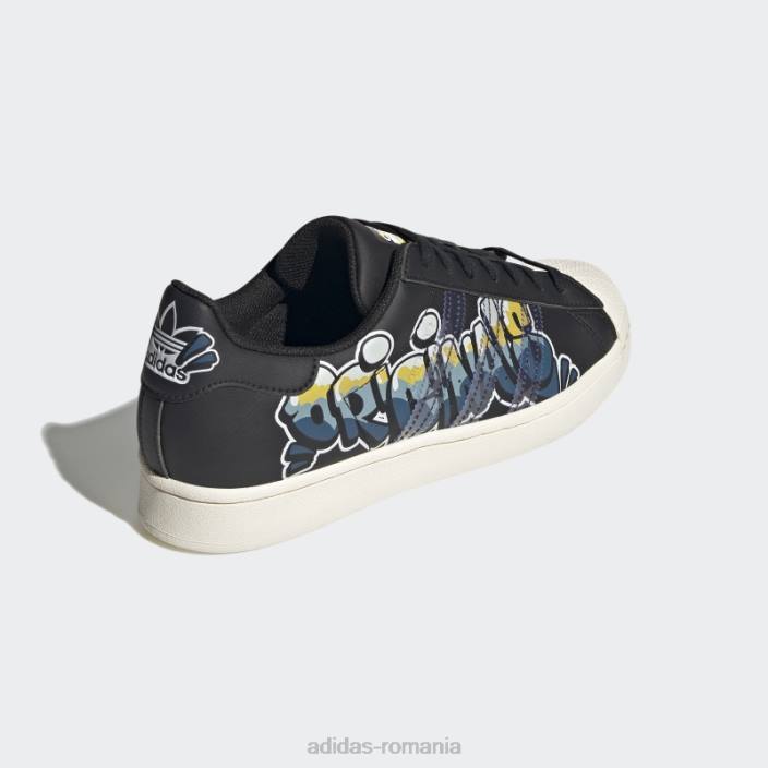 Adidas pantofi superstar fierbinți negru/alb bărbați alb negru 2JBN650
