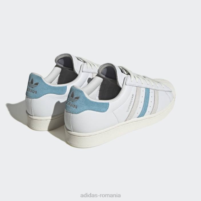 Adidas pantofi superstar gri bărbați alb/albastru/gri 2JBN3896