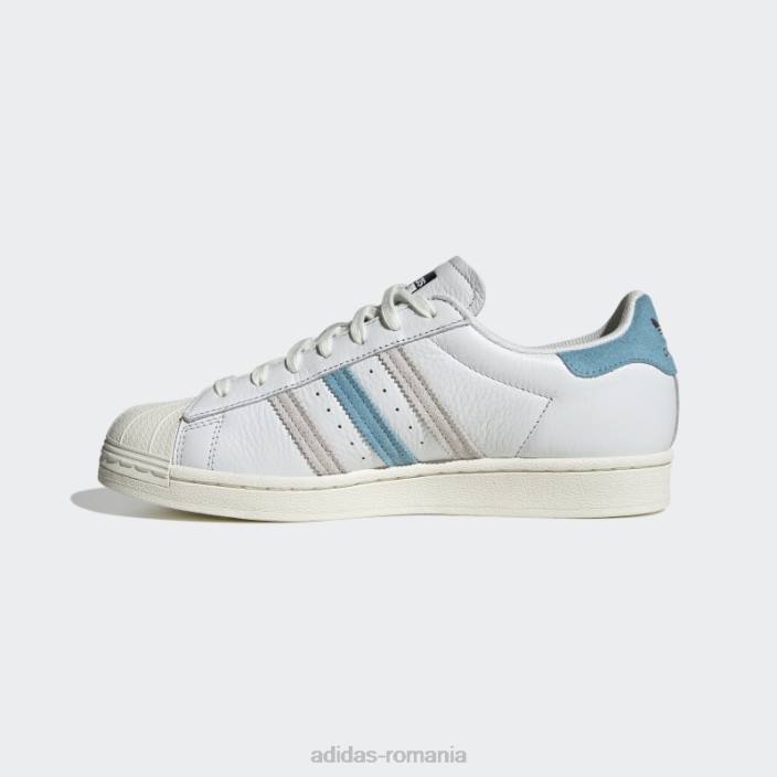 Adidas pantofi superstar gri bărbați alb/albastru/gri 2JBN3896