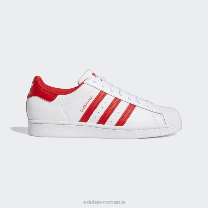 Adidas pantofi superstar moda roșie bărbați alb roșu 2JBN525