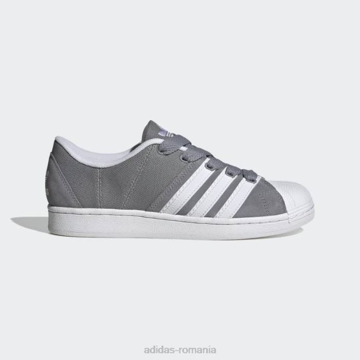 Adidas pantofi superstar supermodificat gri adidas bărbați gri/alb 2JBN162
