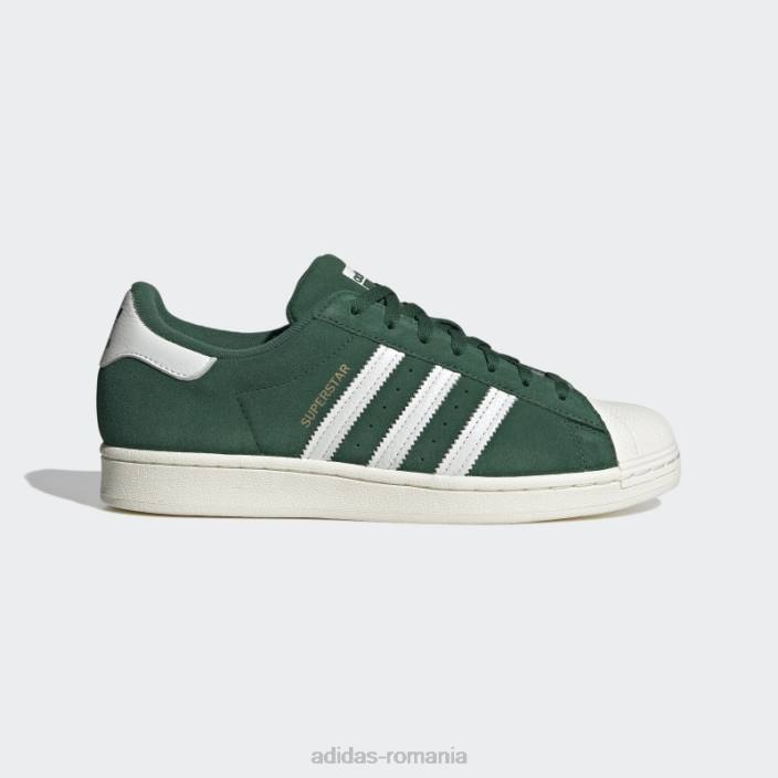 Adidas pantofi superstar verzi eleganti bărbați verde/alb/auriu metalic 2JBN4066