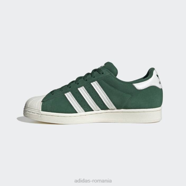Adidas pantofi superstar verzi eleganti bărbați verde/alb/auriu metalic 2JBN4066