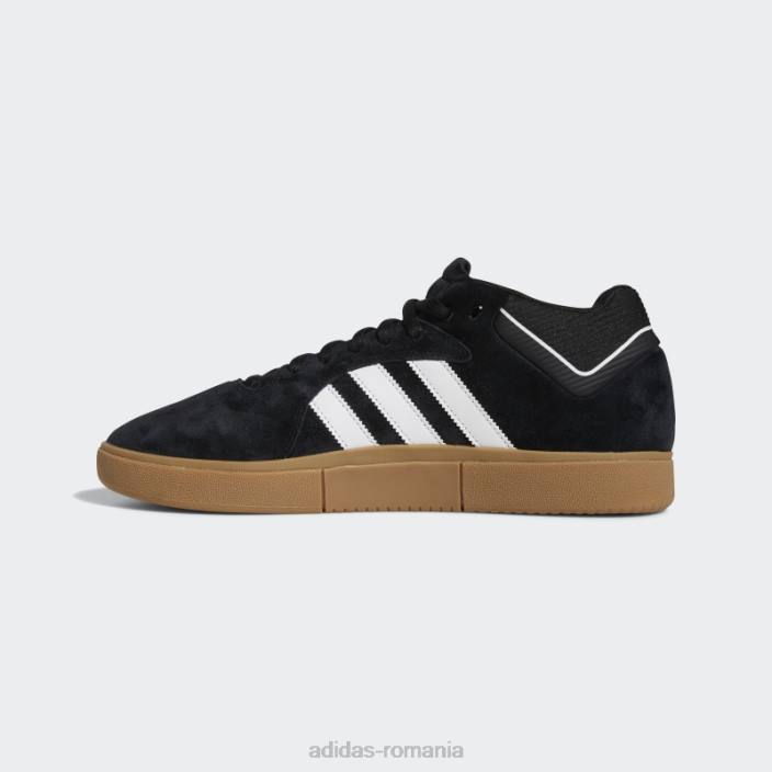 Adidas pantofi tyshawn negri bărbați negru/alb/auriu metalic 2JBN5948