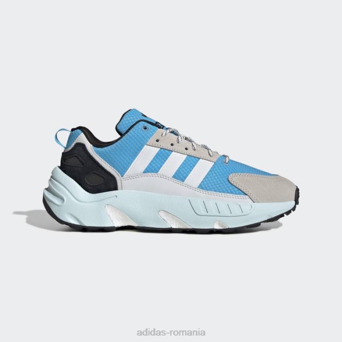 Adidas pantofi zx 22 boost sky rush bărbați papură albă/cerului 2JBN12970