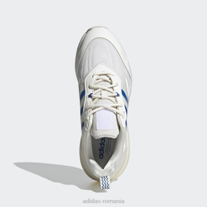 Adidas pantofi zx 2k boost 2.0 alb bărbați pasăre albă/albastru 2JBN727
