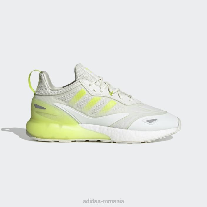 Adidas pantofi zx 2k boost 2.0 nuanță albă bărbați nuanță albă/slime 2JBN541