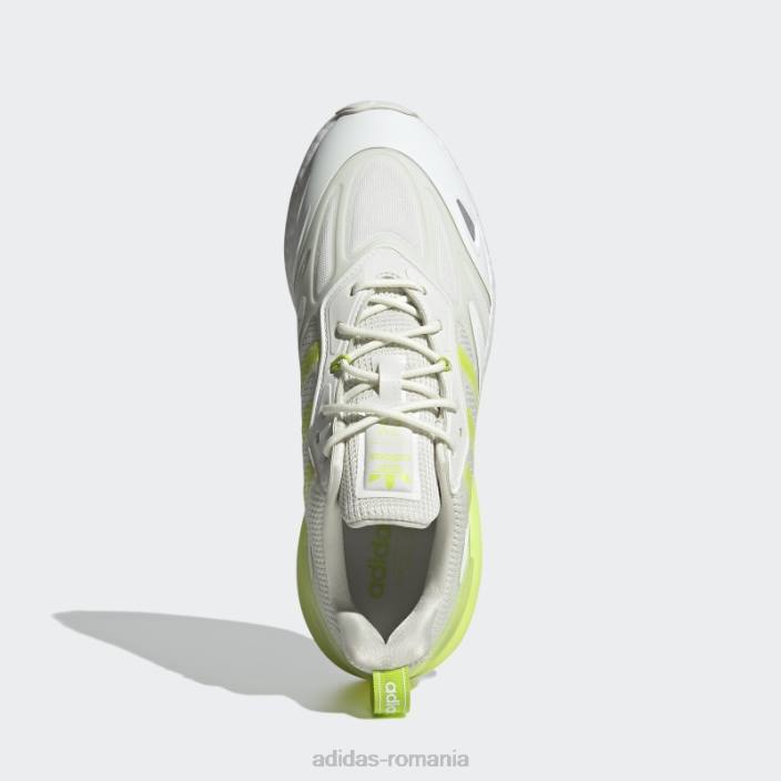 Adidas pantofi zx 2k boost 2.0 nuanță albă bărbați nuanță albă/slime 2JBN541