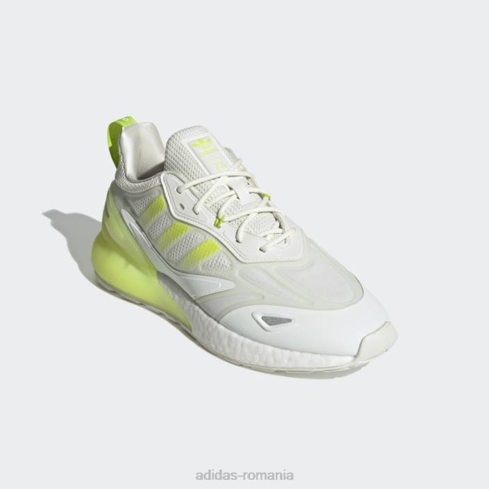 Adidas pantofi zx 2k boost 2.0 nuanță albă bărbați nuanță albă/slime 2JBN541