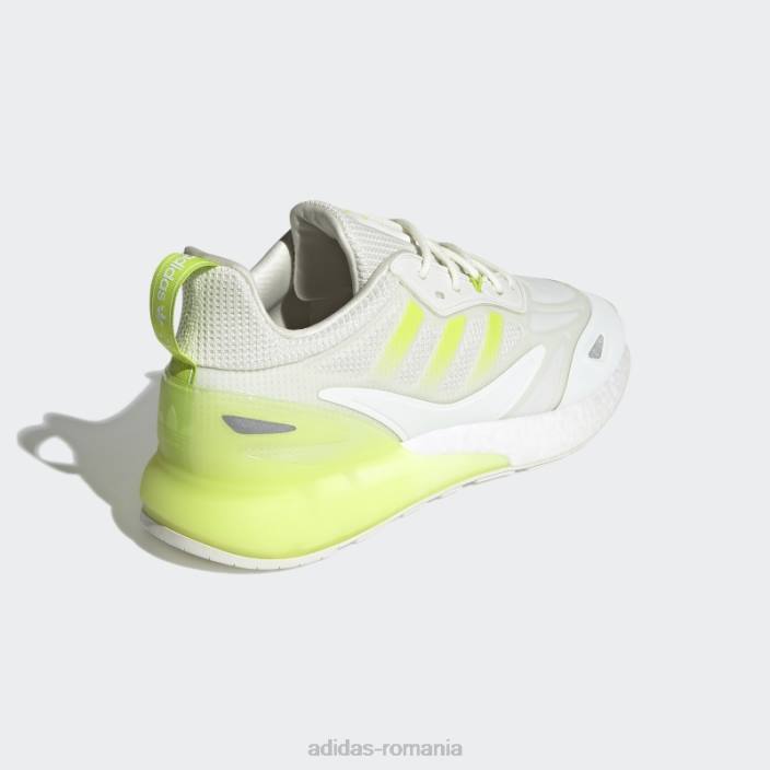 Adidas pantofi zx 2k boost 2.0 nuanță albă bărbați nuanță albă/slime 2JBN541