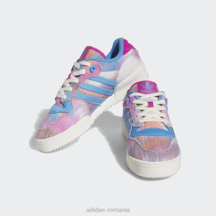 Adidas quartz rivalry low tr shoes bărbați cuarț/albastru/coral 2JBN4150