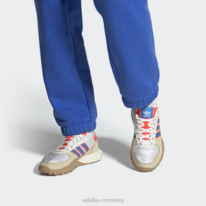 Adidas retropia albă e5 w.r.p. pantofi adidas bărbați alb/albastru/rosu 2JBN4701