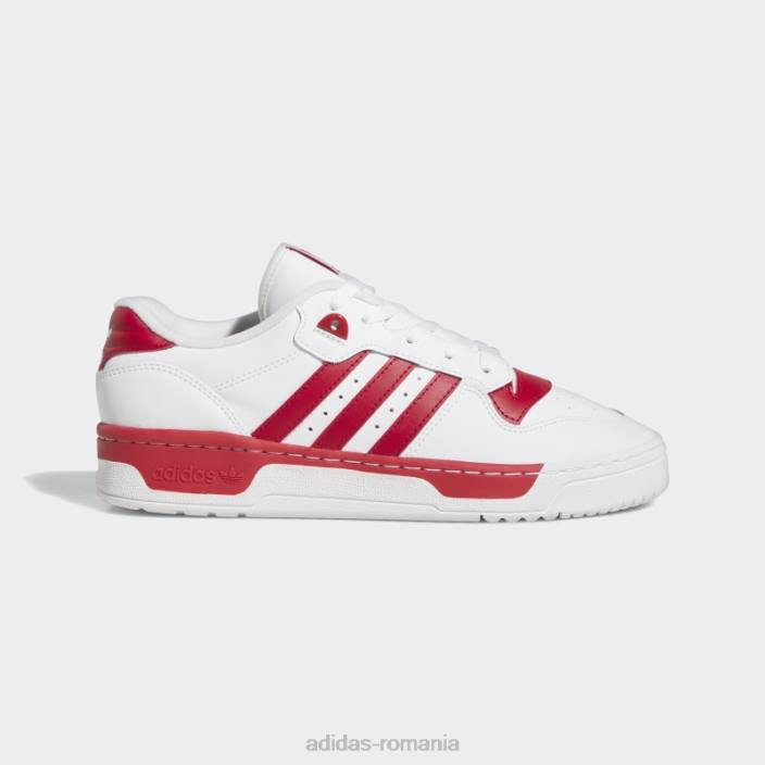 Adidas rivalitate pantofi jos roșii bărbați alb roșu 2JBN4197