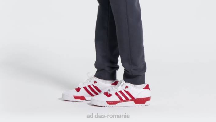 Adidas rivalitate pantofi jos roșii bărbați alb roșu 2JBN4197