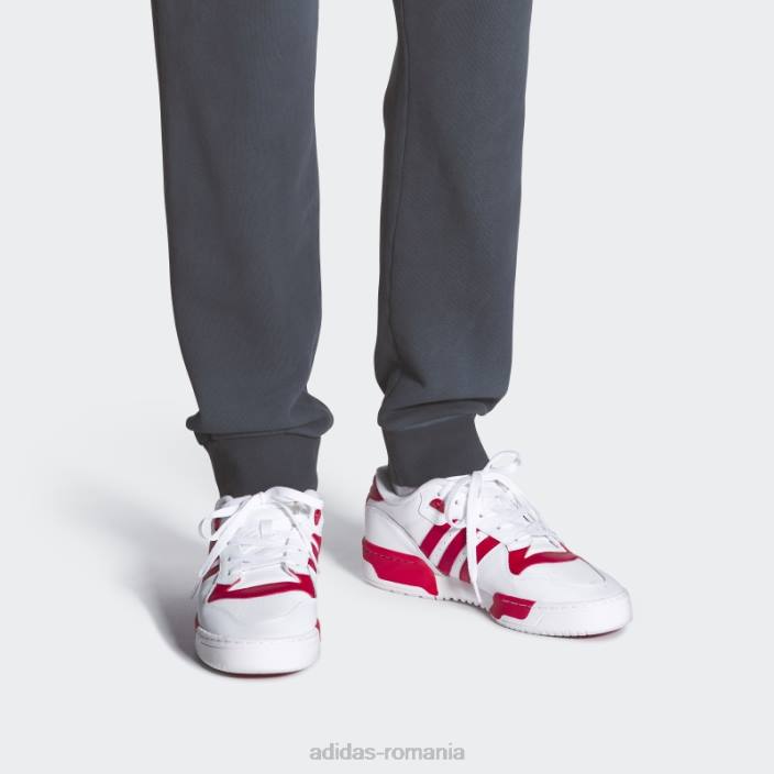 Adidas rivalitate pantofi jos roșii bărbați alb roșu 2JBN4197