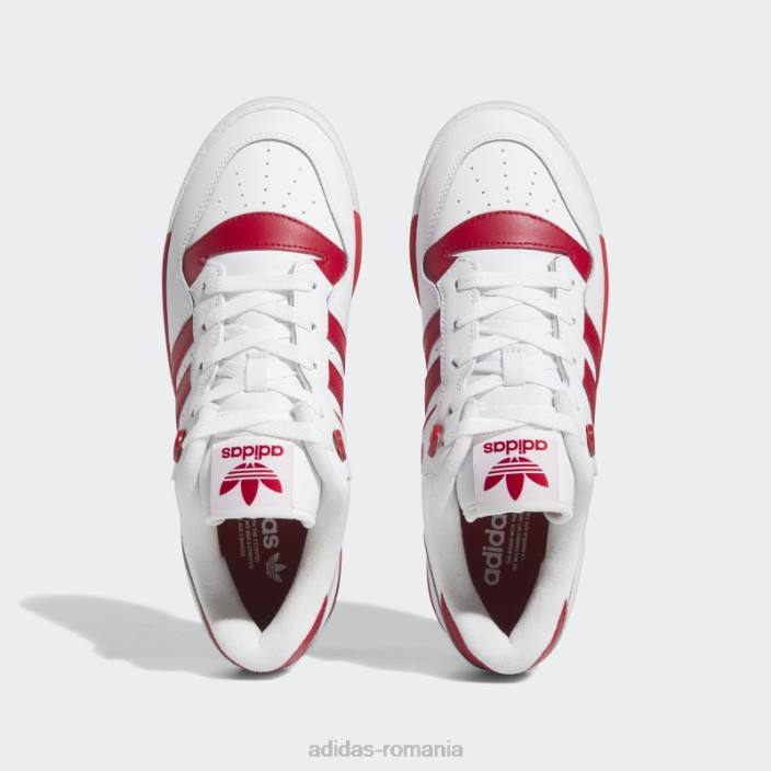 Adidas rivalitate pantofi jos roșii bărbați alb roșu 2JBN4197