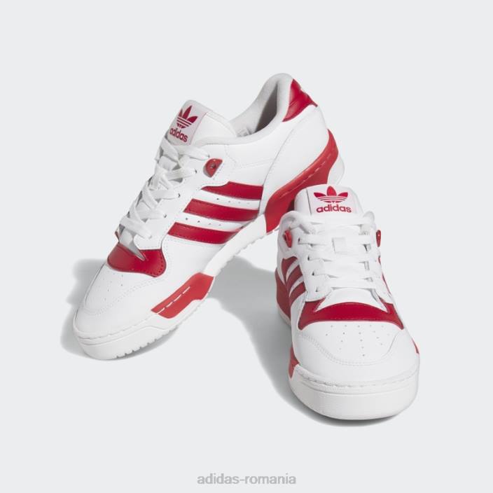 Adidas rivalitate pantofi jos roșii bărbați alb roșu 2JBN4197