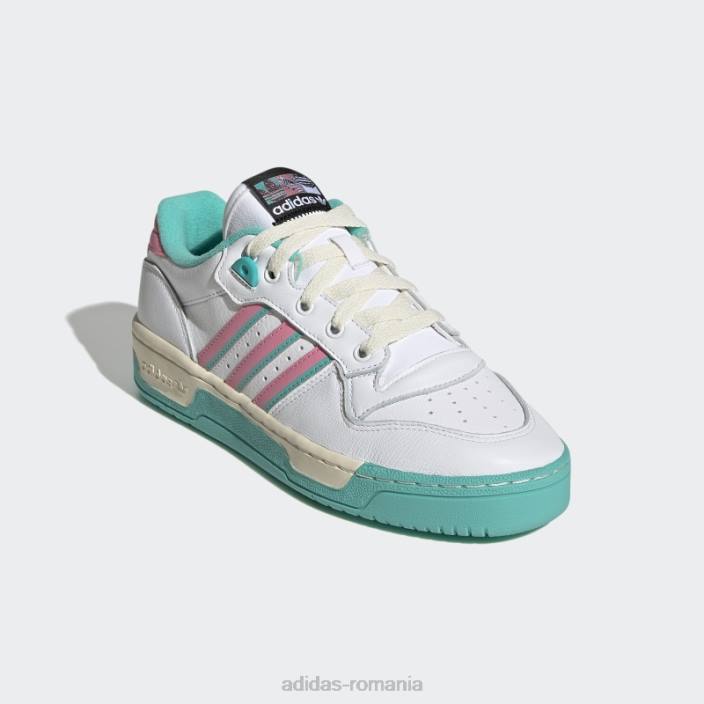 Adidas rivalitate pantofi jos roz bărbați alb/roz/papură de mentă 2JBN128