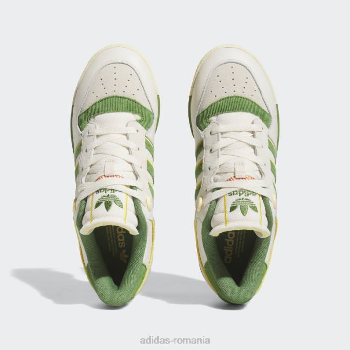 Adidas rivality low 86 pantofi verzi bărbați alb/verde/galben 2JBN4699