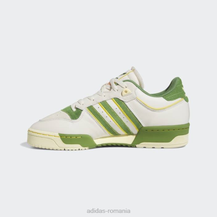 Adidas rivality low 86 pantofi verzi bărbați alb/verde/galben 2JBN4699