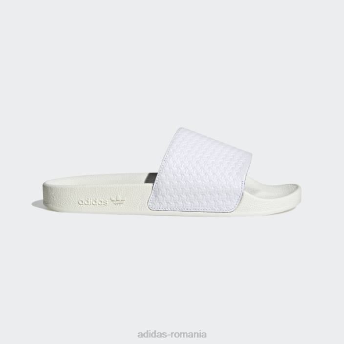 Adidas sandale adilette albe adidas bărbați alb 2JBN3999