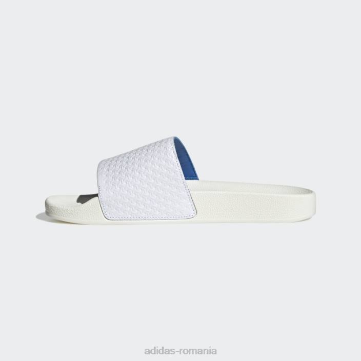 Adidas sandale adilette albe adidas bărbați alb 2JBN3999