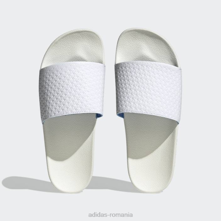 Adidas sandale albe adilette adidas bărbați alb 2JBN111