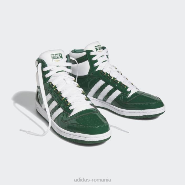Adidas top ten rb pantofi verzi bărbați verde/alb/auriu metalic 2JBN4681